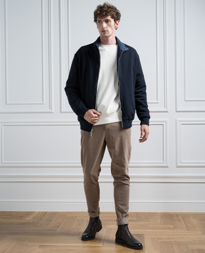 Cashmere&Whiskey Blue two-way jacket GM003SC1340437