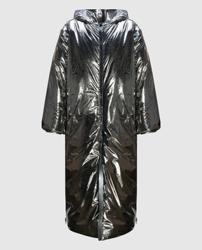 Tom Ford Silver elongated down jacket-transformer CP1578FAX1062