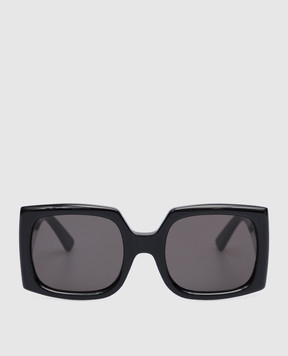 AMBUSH Black Fhonix sunglasses with textured logo BERI008F22PLA001