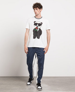 Dolce&Gabbana White t-shirt with a print G8JS9THH7HT
