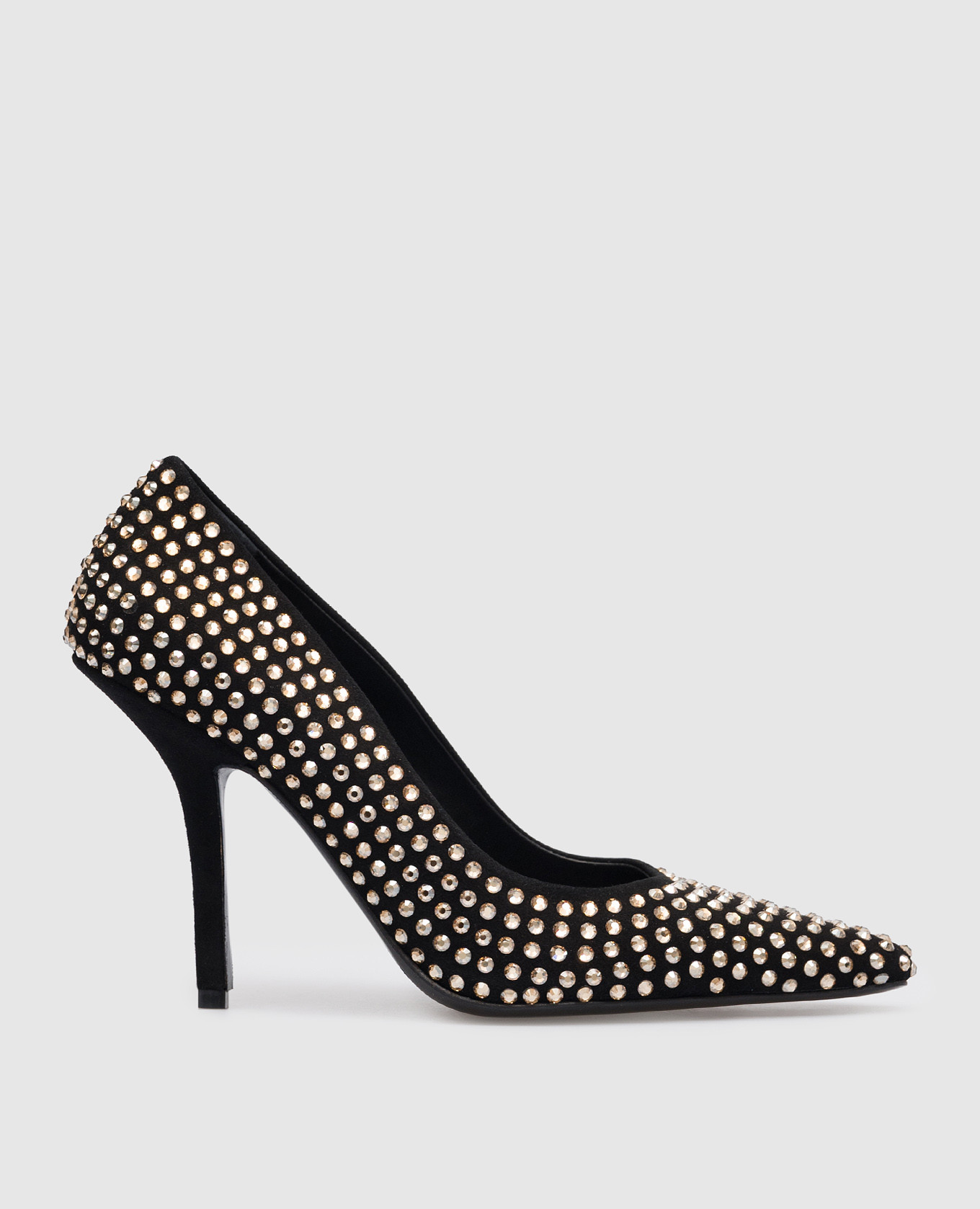 

Black suede pumps with Swarovski crystals Eddy Daniele