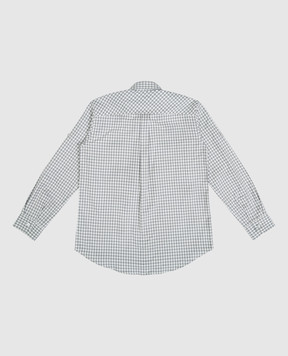 Stefano Ricci Children's gray checked shirt YAC6S00010L823