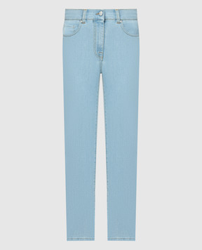 Peserico Blue jeans with logo patch P04525L25R04956
