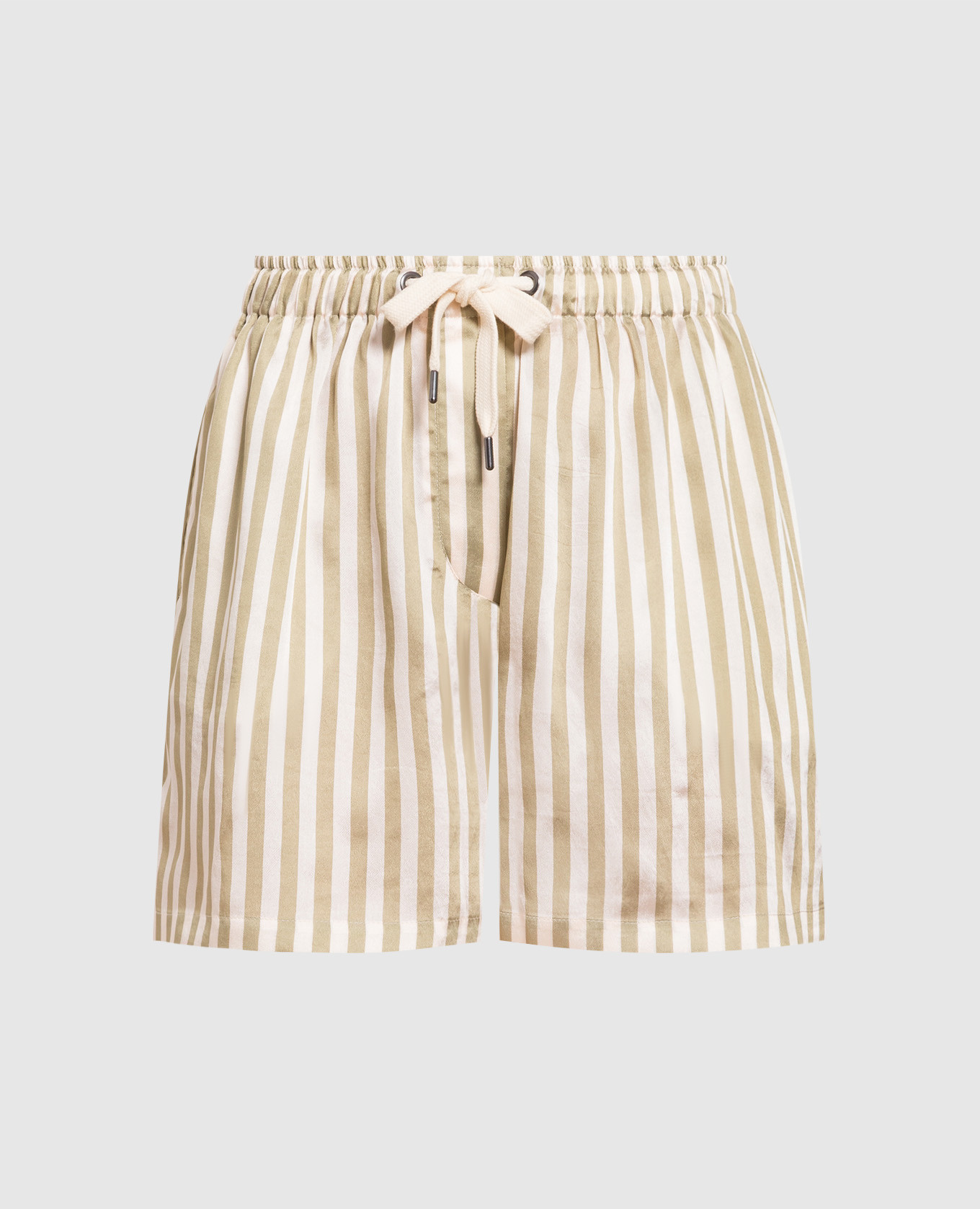 

Striped shorts Brunello Cucinelli, Green
