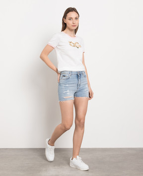 Dolce&Gabbana Blue denim shorts with slits FTCLFDG8GJ6