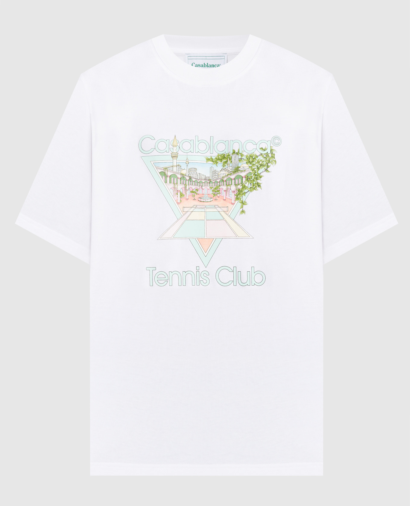 Tシャツ・カットソー Casablanca TENNIS CLUB ICON TSHIRT (MPF25JTS00101 TENNIS) Metaphysical Tennis Icon T-Shirt | Casablanca Paris