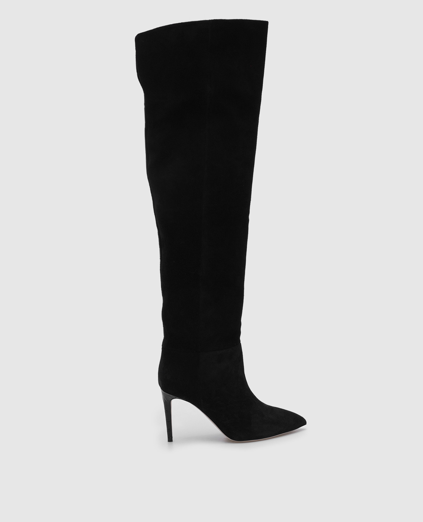 

Black suede boots Paris Texas, Черный