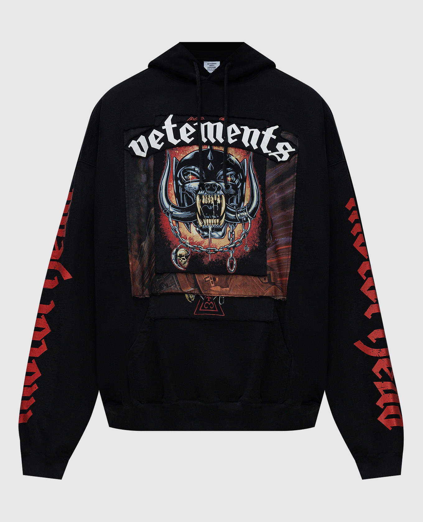 パーカー・フーディ VETEMENTS graphic-print long-sleeve hoodie VETEMENTS graphic-print Hoodie | Blue | FARFETCH