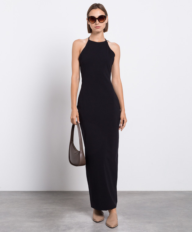The Row - Black Coralia maxi dress with open back 7214K512 - shop with Ireland delivery at Symbol The Row - Black Coralia maxi dress with open back 7214K512 - shop with Ireland delivery at Symbol
