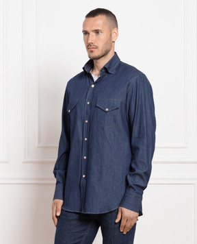 Primo Imperatore Blue denim shirt ARTGPE2023