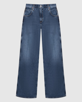 AGOLDE Magda blue cargo jeans with a distressed effect A91481463