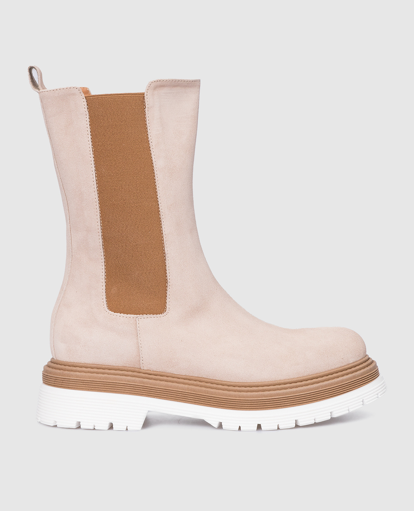 

Light Beige Suede Chelsea Boots Laura Bellariva