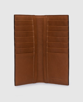 Brunello Cucinelli Brown leather wallet MWAMU163