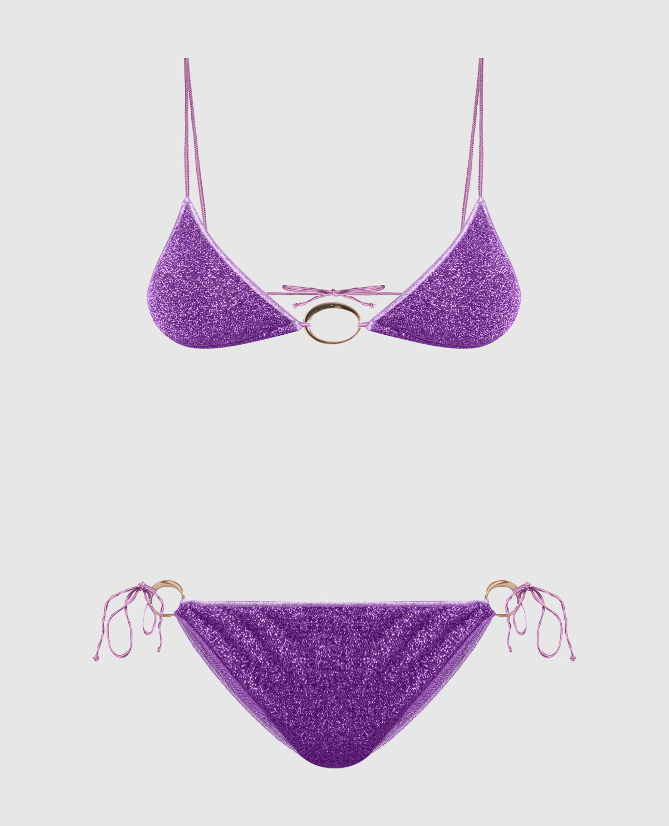 

Purple HS22 Lumiere O-Kini lurex swimsuit Oseree, Violet
