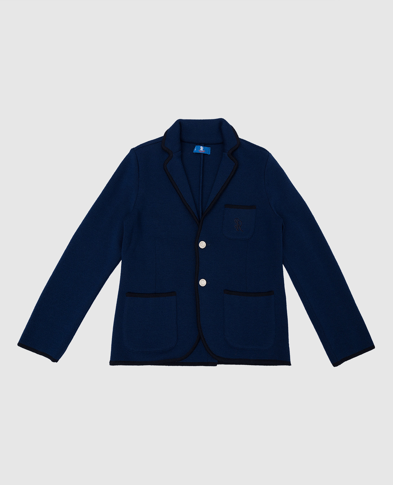 Children's blue cardigan made of wool stefano ricci