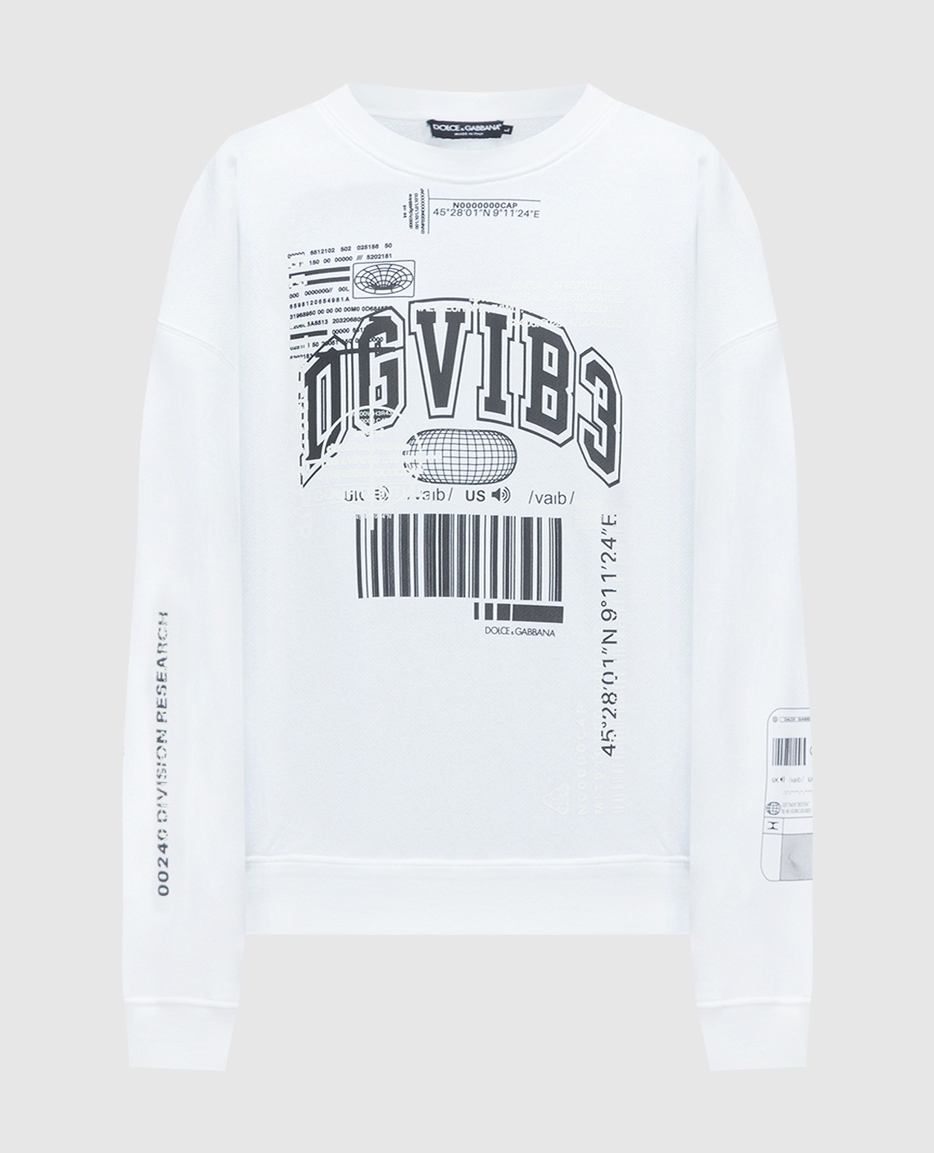 

White sweatshirt with DGVIB3 print Dolce&Gabbana