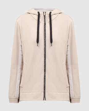 Brunello Cucinelli Beige jacket with monil chain MN05NDK306