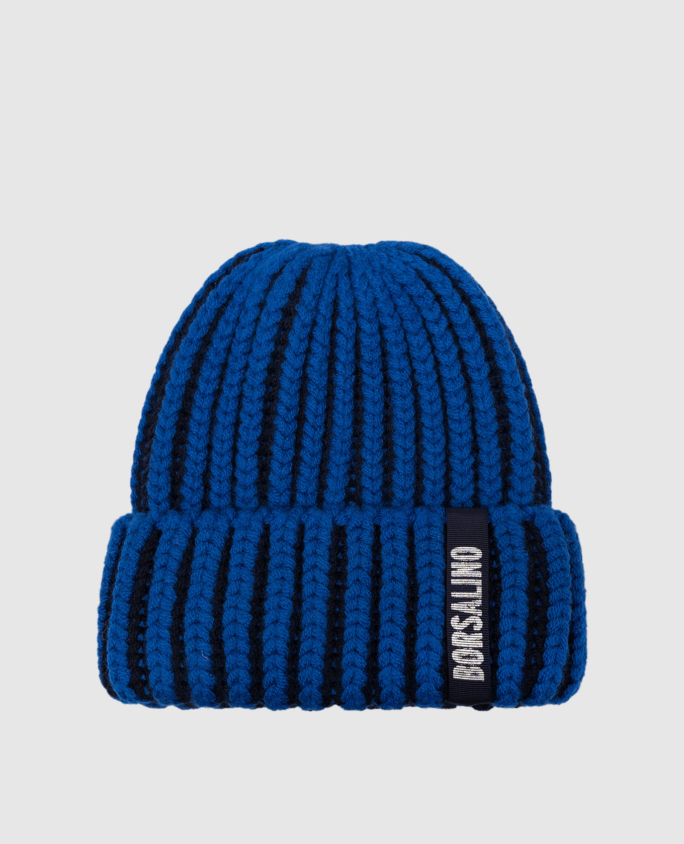 

Blue wool cap with logo Borsalino