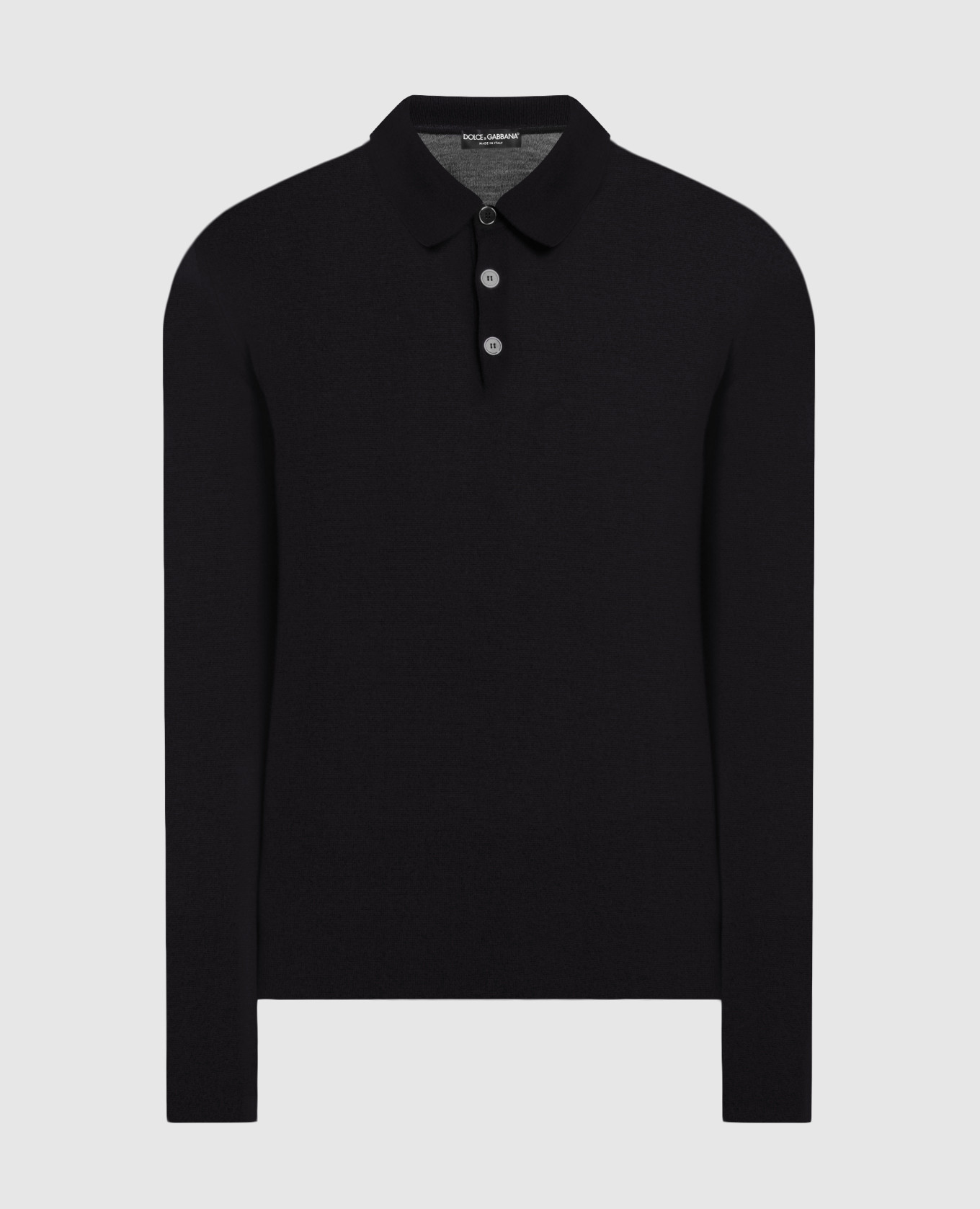 

Black cashmere polo Dolce&Gabbana