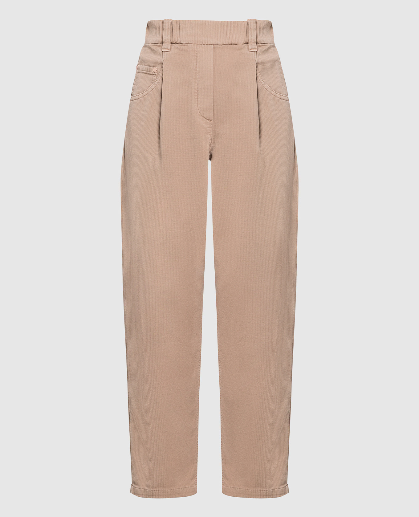 

Dark beige eco-brass trousers Brunello Cucinelli