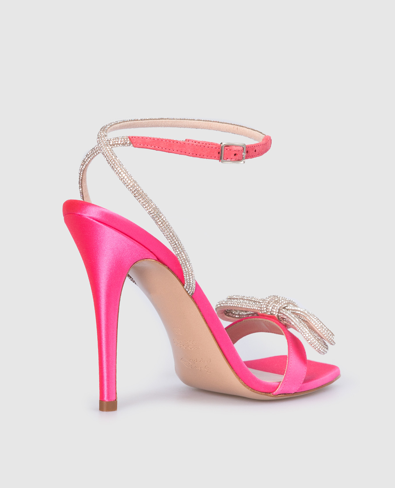 

Miranda pink crystal sandals Babe Pay Pls