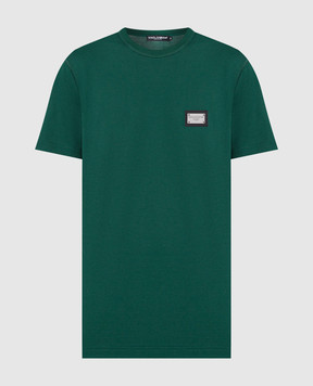 Dolce&Gabbana Green t-shirt with logo G8PT1TG7F2I