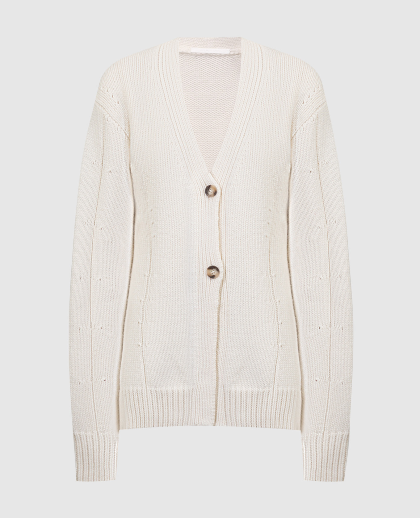 

White cardigan with wool and cashmere Helmut Lang