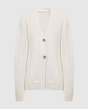 Helmut Lang White cardigan with wool and cashmere N09HW705