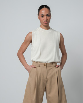 AERON White vest CEPHA with wool CEPHA