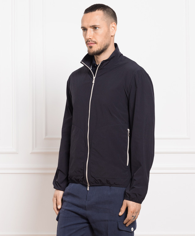 ブルゾン Brunello Cucinelli Brunello Cucinelli Technical Fabric Windb Brunello Cucinelli - Blue windbreaker MD4796162 - shop with