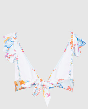 Vilebrequin White bodice from Lizzy swimsuit with print LZZH3H73