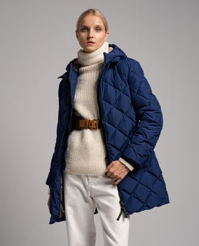 Etro Blue down jacket with quilting D130839570