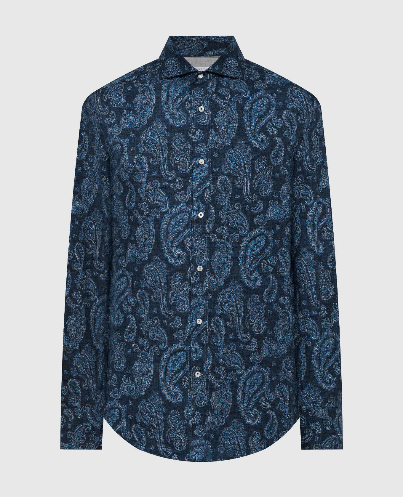 

Blue shirt in paisley print Brunello Cucinelli