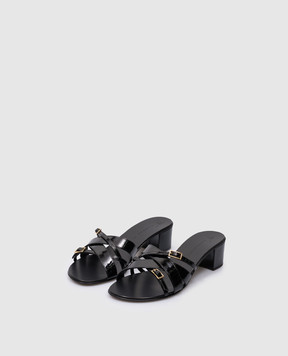 Giuseppe Zanotti Black patent leather mules Roll E400081
