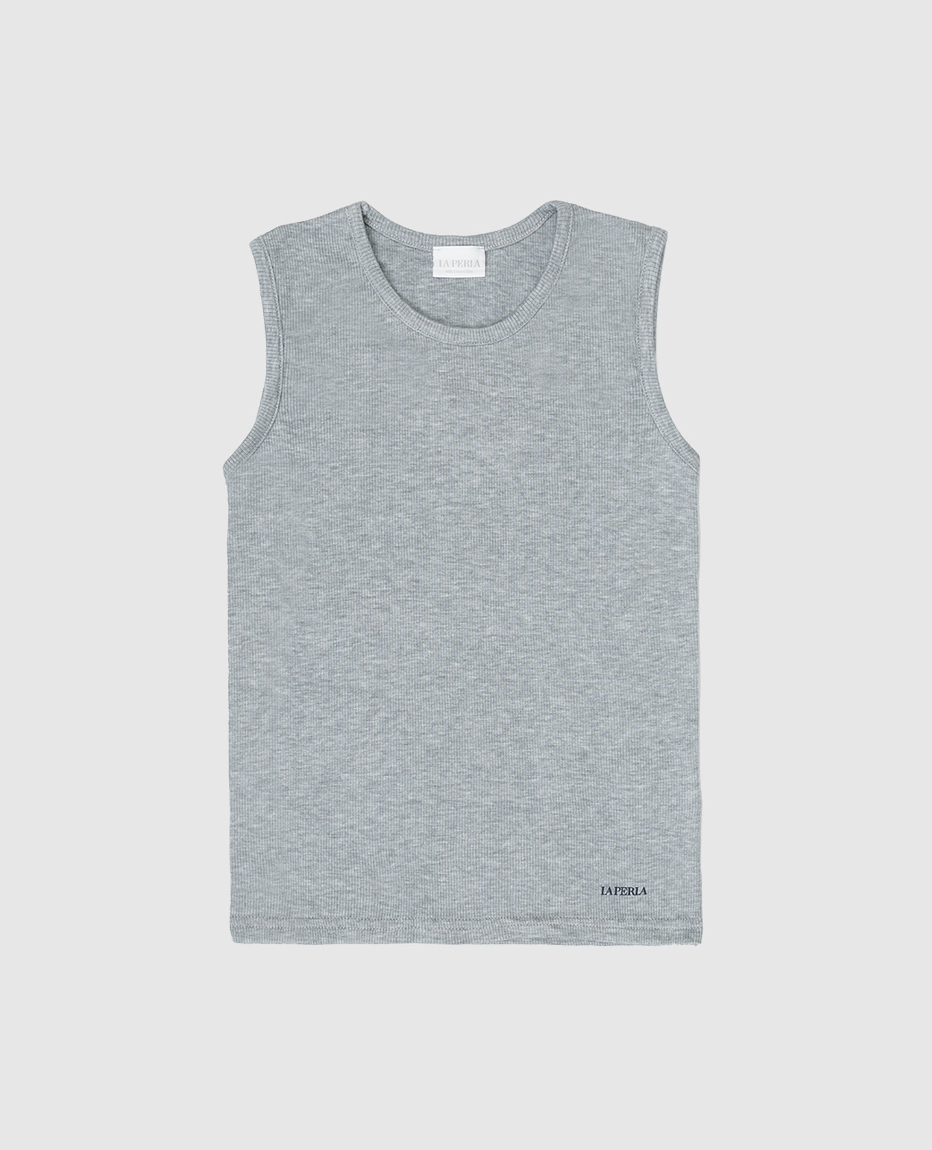 Children's gray top with logo la perla