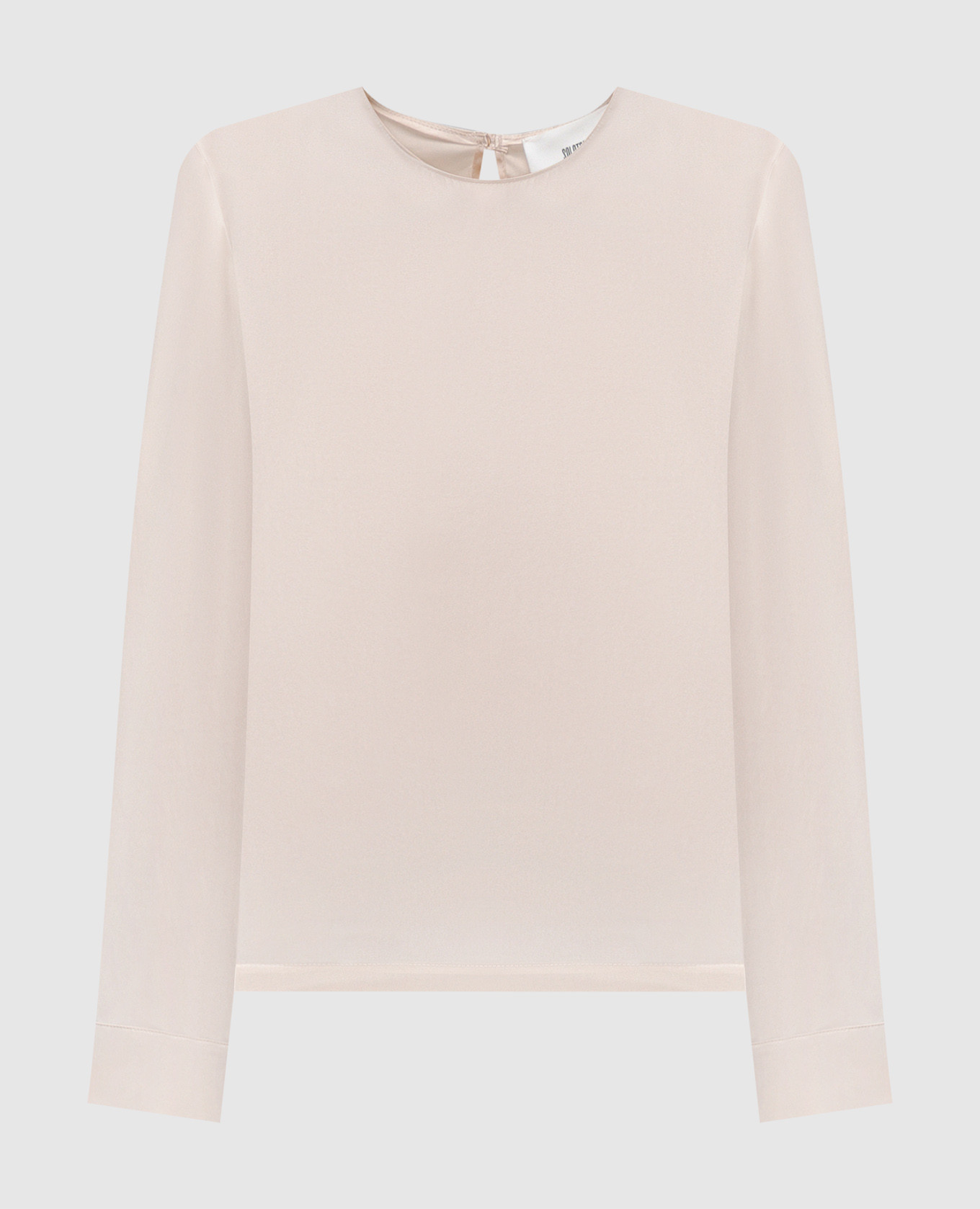 

Beige silk blouse Solotre