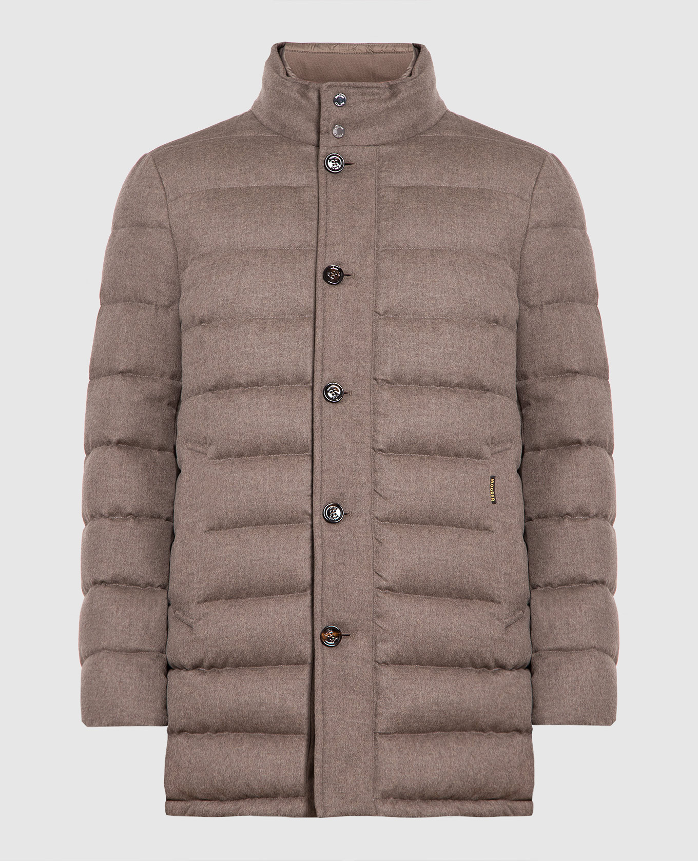 

Brown cashmere down jacket MooRER