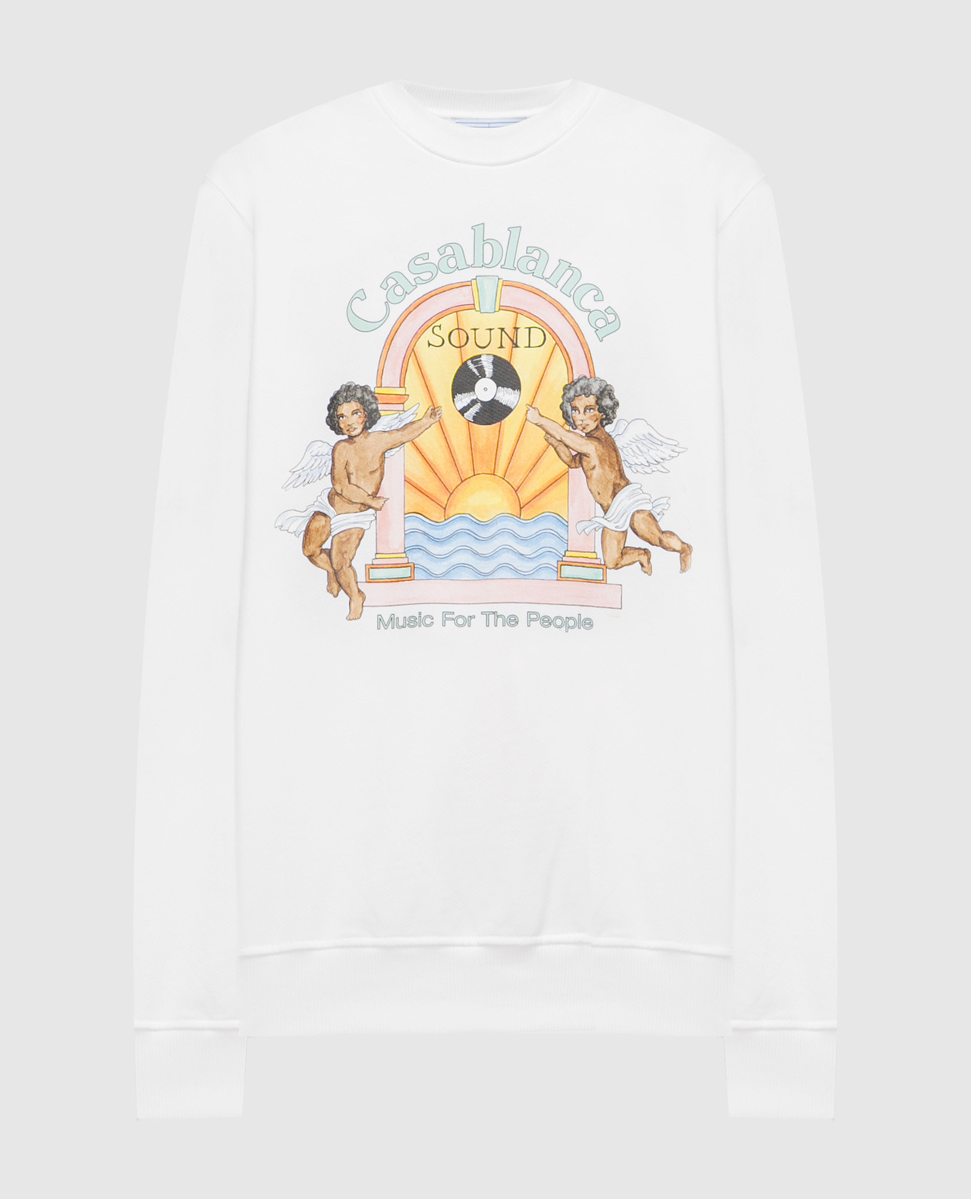 

Studio De Musique printed organic cotton sweatshirt Casablanca, White