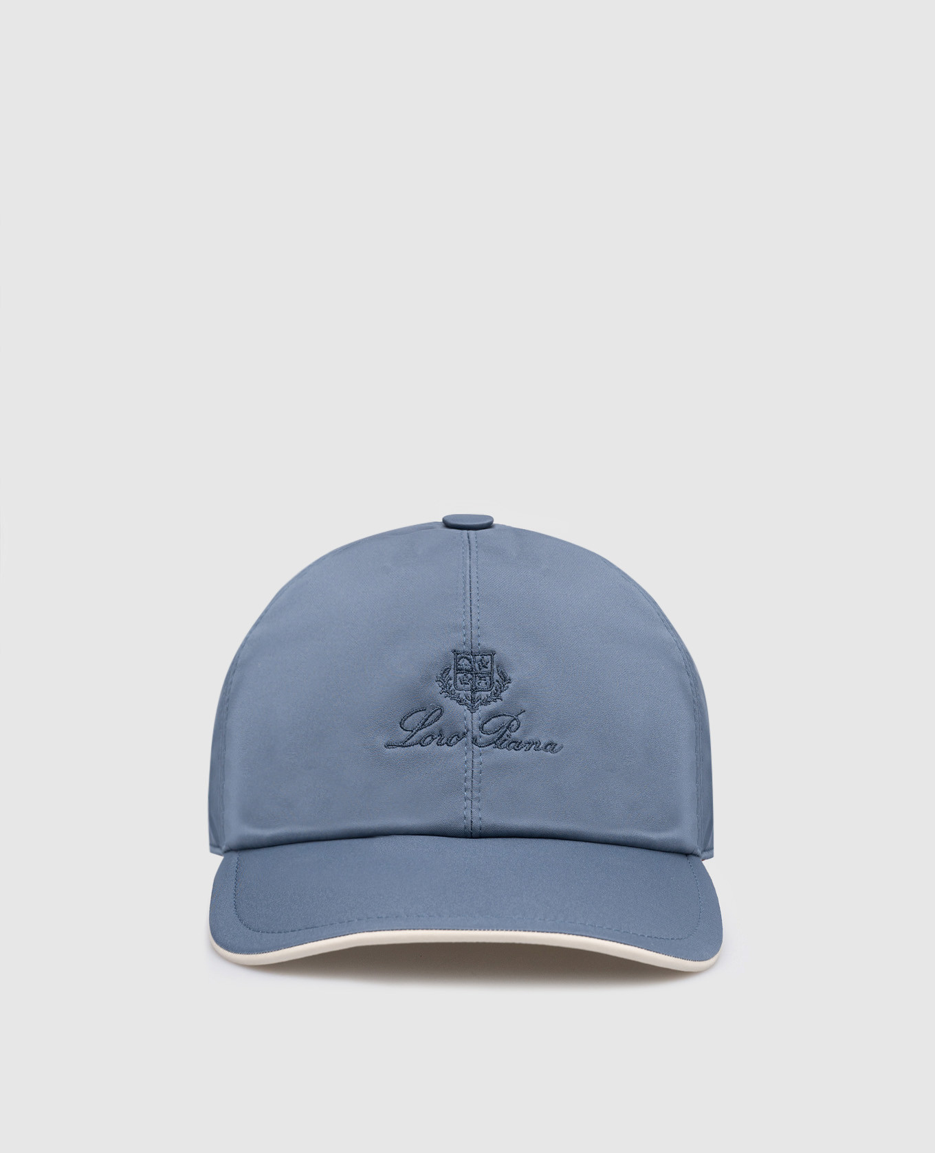 elfbar elfa master akku Loro Piana - Blue cap with logo embroidery FAB1977