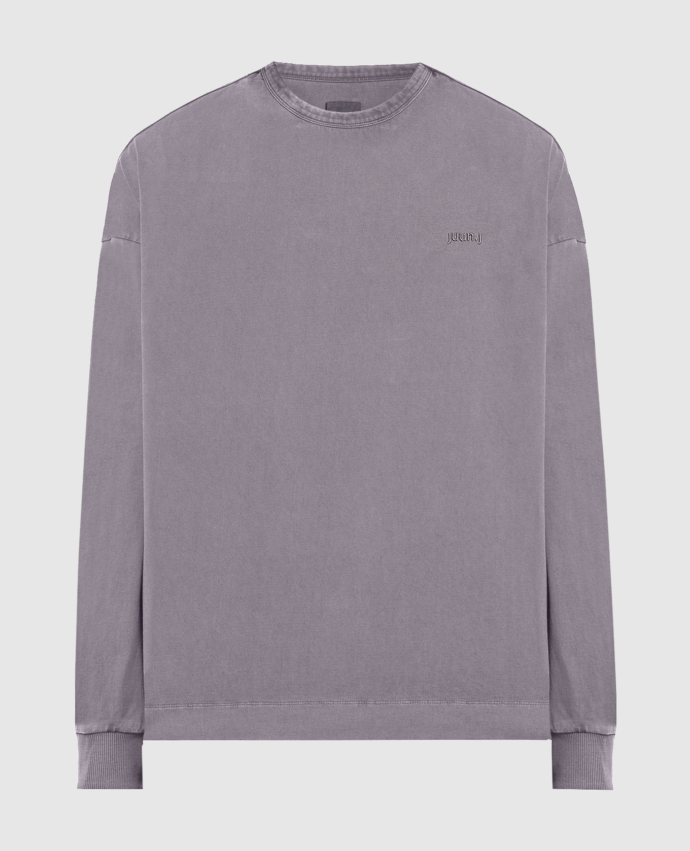 Gray longsleeve with print and logo juun.j