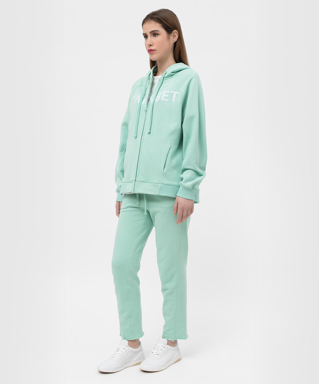 れじ Twinset - Miętowy dres z logo 221TP2167 - kup online w Symbol