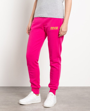 Versace Jeans Couture Pink logo joggers 74HAAT03CF01O