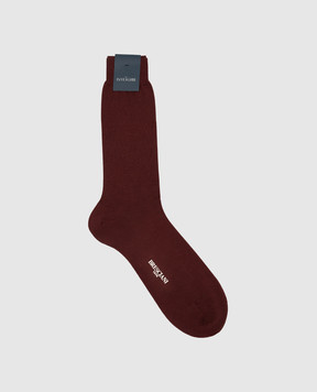 Bresciani Burgundy socks MC001UN0006XX