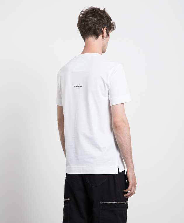 Givenchy - White t-shirt with contrasting logo embroidery