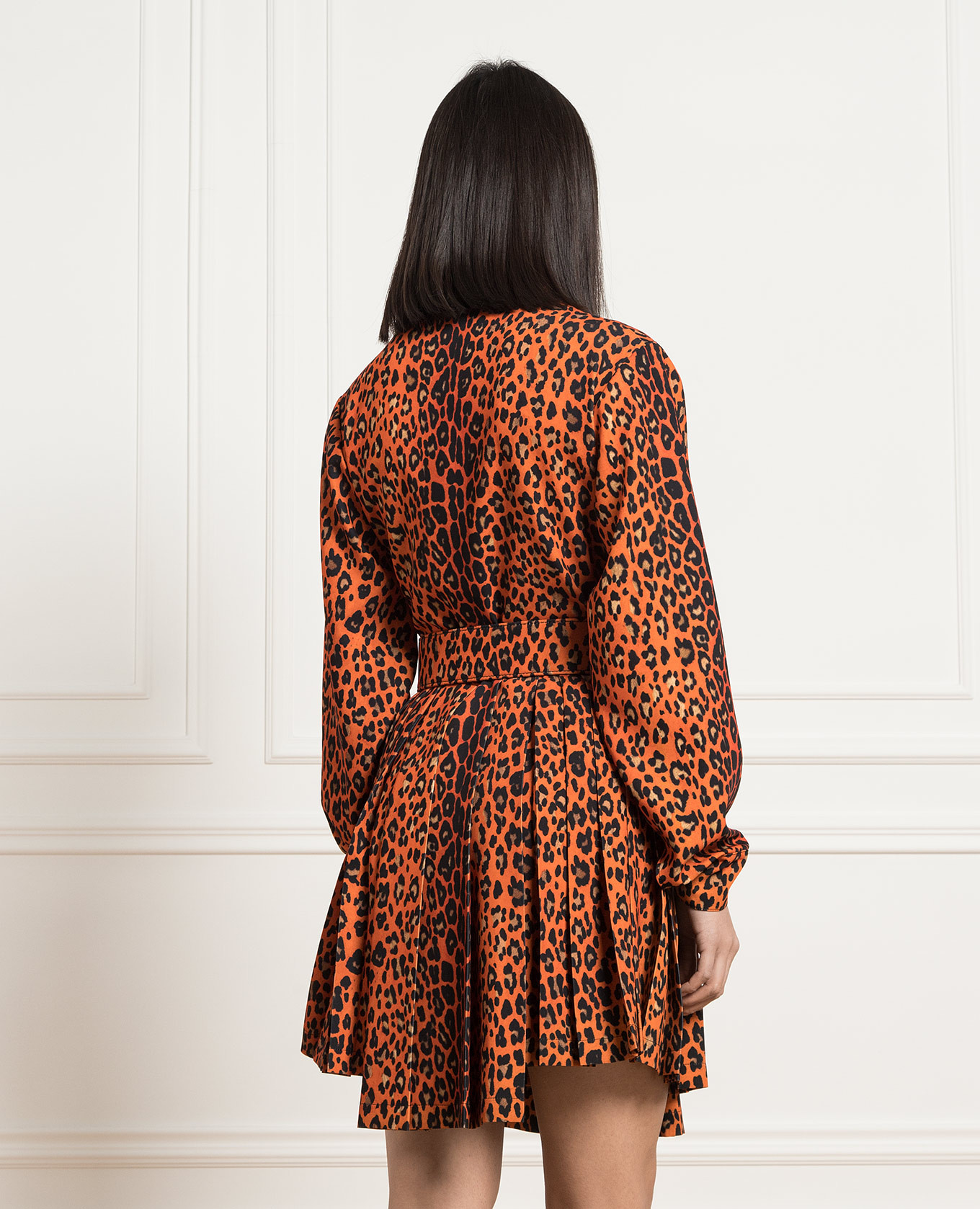 Orange dress in animalistic print Ermanno Scervino 4