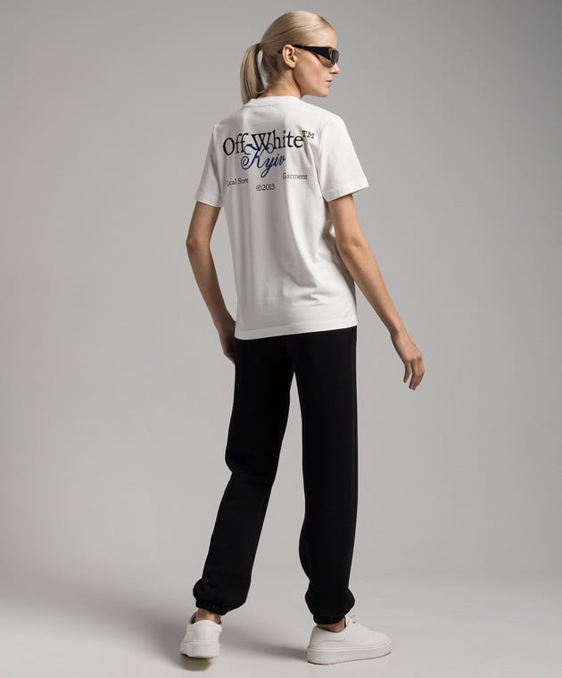 Off-White - White t-shirt with Off-White Kyiv print