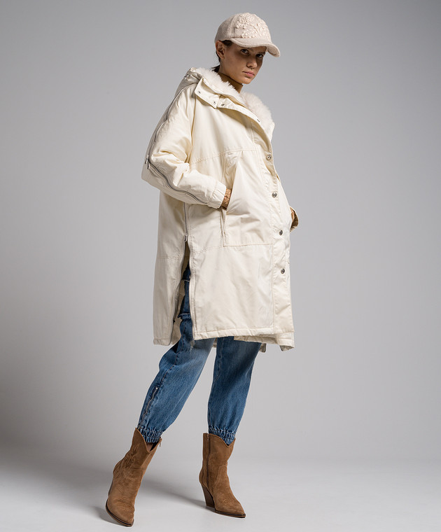 Ermanno Scervino - White jacket with zippers D430B318EUUJ - shop