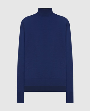 John Smedley Blue Mallery wool golf MALLERY