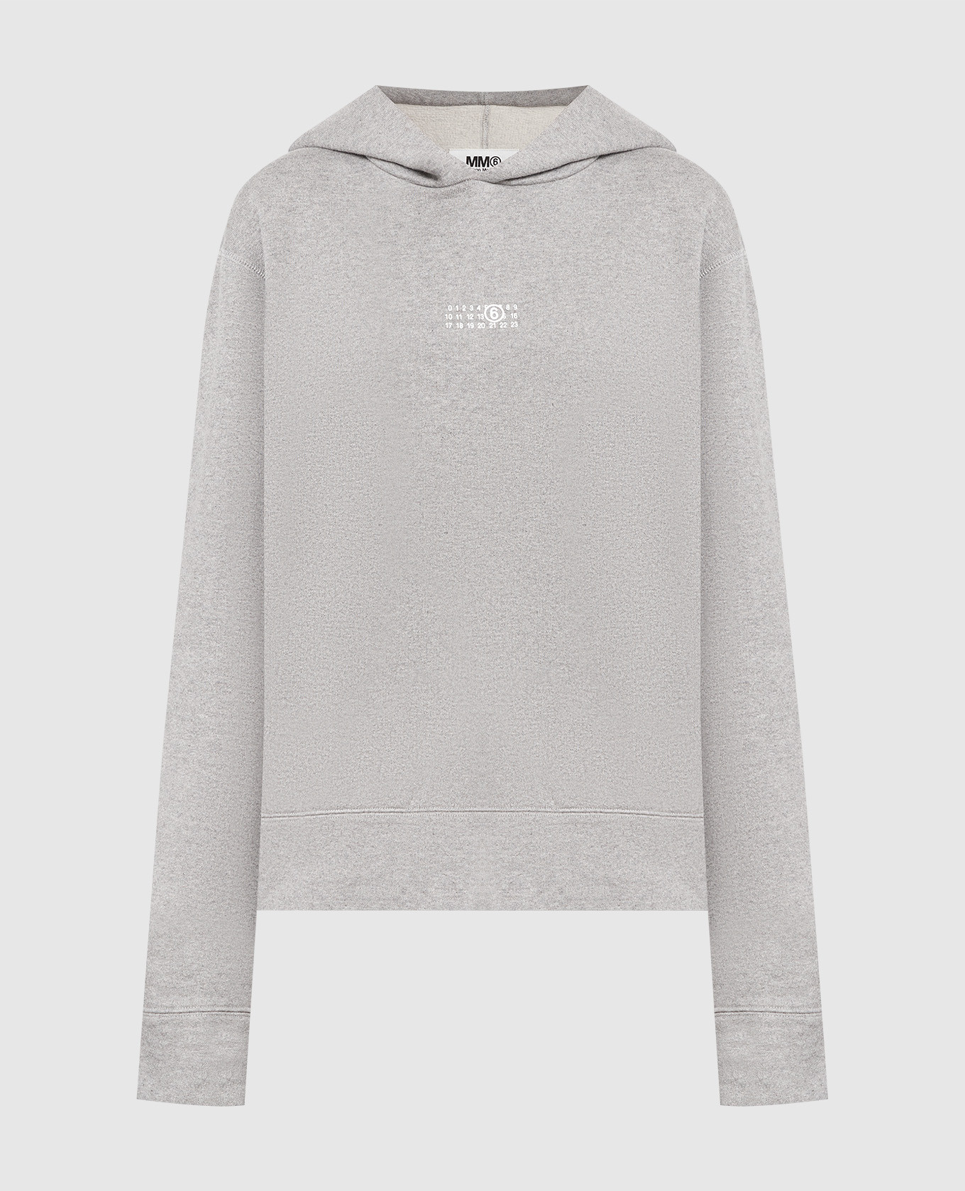 

Gray hoodie with logo print Maison Margiela MM6, Серый