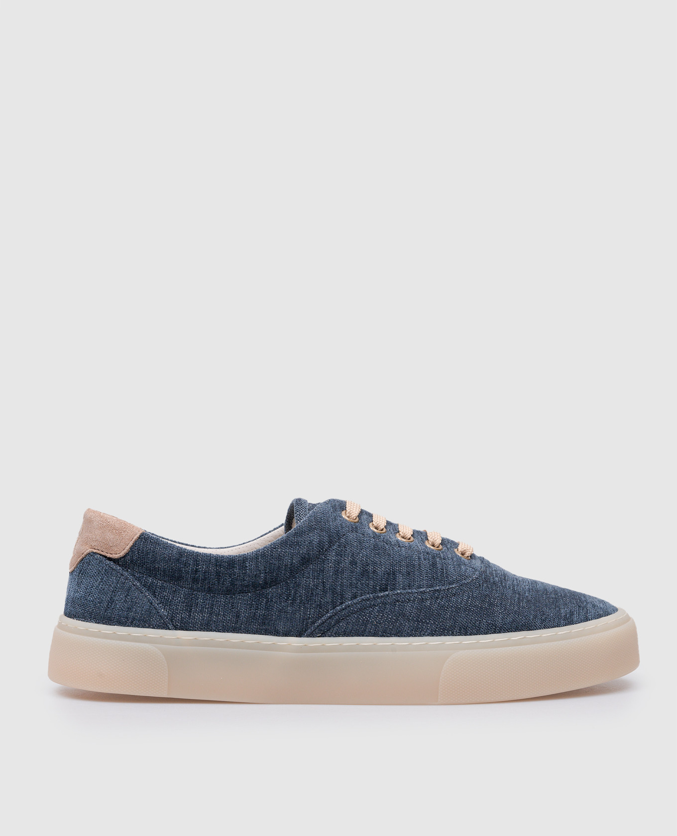 

Blue sneakers with a logo Brunello Cucinelli